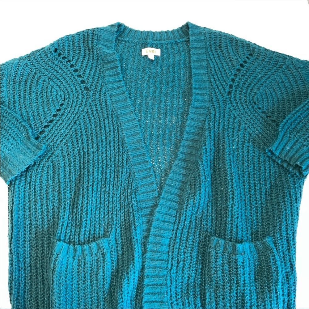 Evri open cardigan 1x